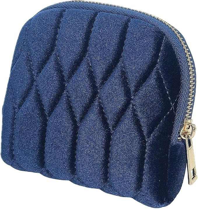 Small Travel Jewelry Case - Jewelry Travel Organizer Bag with for Bracelets, Necklaces, Bangles, Jewelry Organizer Storage Bag Gift for Women Girls,5.1x4.72x1.18 IN- RJB001-Navy - Image 3