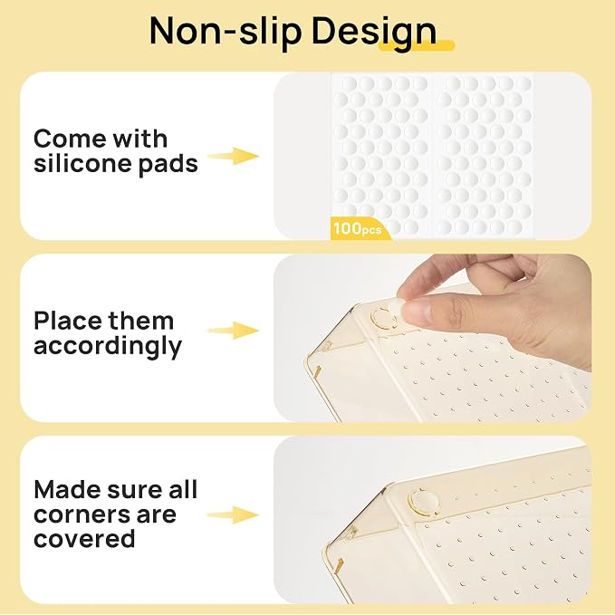 Vtopmart 25 PCS Clear Plastic Drawer Organizers Set, 4-Size Versatile Bathroom and Vanity Drawer Organizer Trays, Storage Bins for Makeup, Bedroom, Kitchen Gadgets Utensils and Office - Image 6