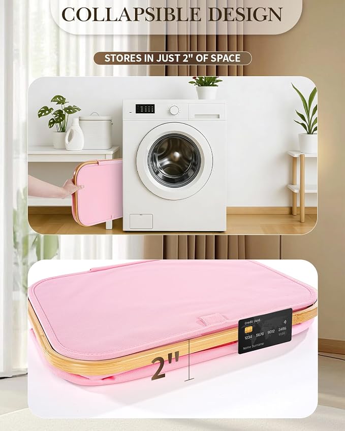Laundry Hamper with Wheels, 75L Large Clothes Hamper with Removable Inner Bag, Collapsible Dirty Clothes Basket for Dorm, Rolling Dirty Clothes Basket for, Bedroom, Bathroom, Laundry Room - Image 5