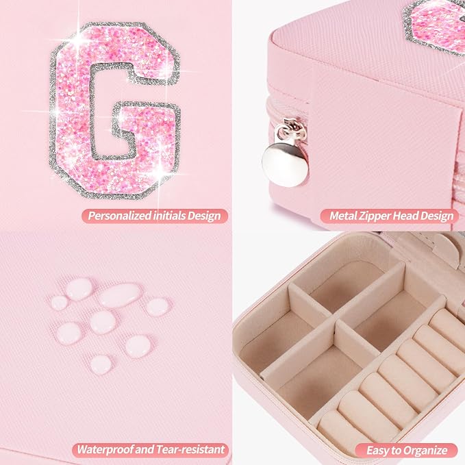 Uygafly Graduation Gifts for Women Teen Her,Fashion Jewelry Case Cute Trendy Stuff Graduation Essentials Accessories | Pink,G - Image 4