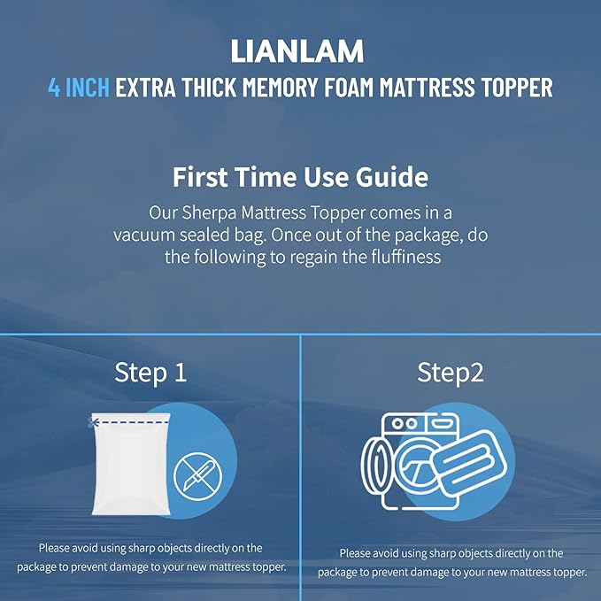 4 Inch Mattress Topper Twin XL Size - 2000 GSM Pillow Memory Foam Top Mattress Topper Extra Thick Support for Back Pain Relief,Breathable Cover with 6"-18" Deep Pocket (Twin XL,39"x80")