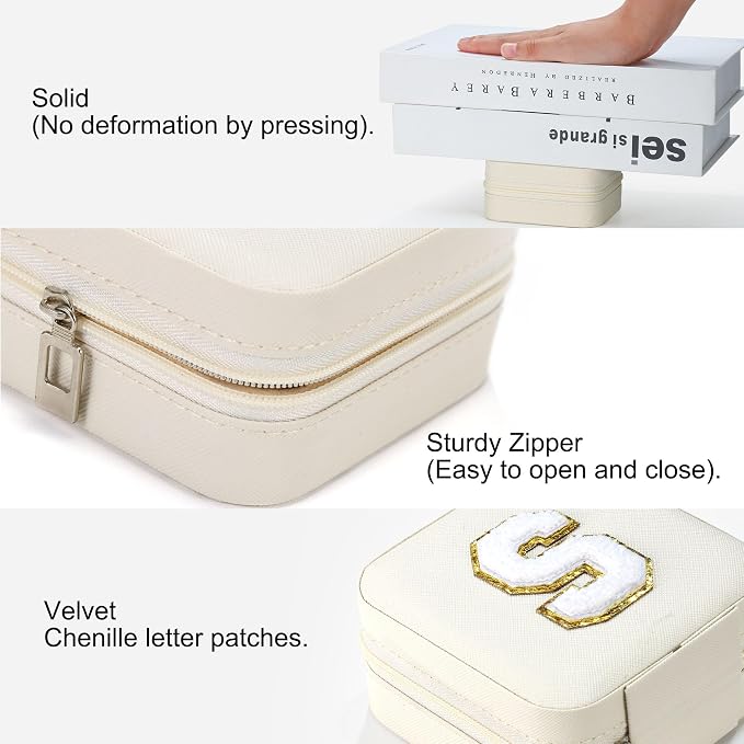 Parima Travel Gifts for Women - Birthday, Mothers Day & Graduation Gifts - Letter D, White - Image 6