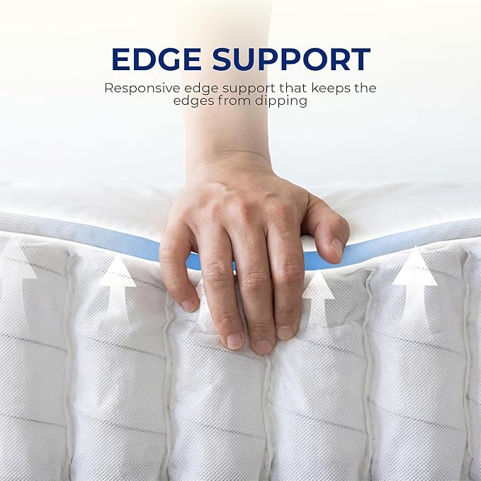 Neo Sleep Twin Size Mattress, 12 Inch Hybrid Comfort & Supportive Mattress in a Box, Cooling Gel Memory Foam and Pocket Springs with Pressure Relief, CertiPUR-US Certified, Medium Firm