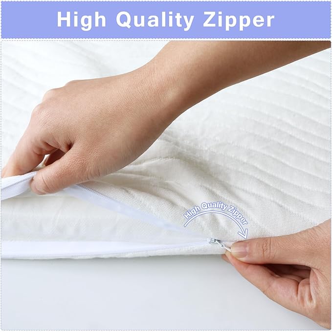 Baby Bassinet Mattress Pad 18" x 32" x 1" Fit for Dream On Me Poppy/RONBEI/Arm’s Reach Co-Sleeper, Waterproof Replacement Pad with Removable & Washable Mattress Cover