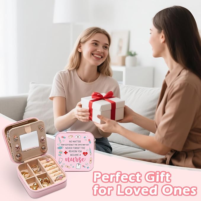 GAOLZIUY Nurse Gifts for Women, Nurse Travel Portable Jewelry Box, Appreciation RN Graduation Nurses Week Christmas Nurse’s Day Gifts for Nursing Student - Image 7