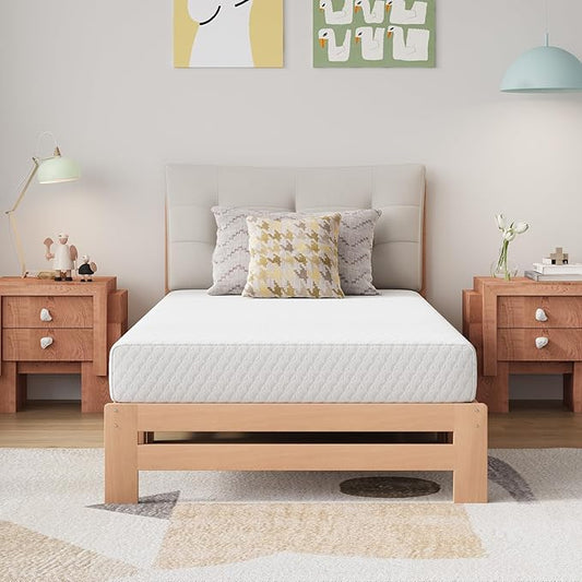 Novilla Twin Size Mattress, 8 Inch Memory Foam Mattress Twin for Pressure Relief, Comfort & Cool Refreshing Sleep, CertiPUR-US Certified Mattress in a Box, Medium Firm