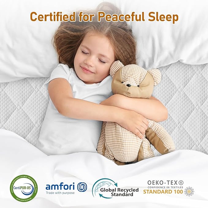 Extra Firm Mattress Topper Twin: 3 Inch Dual Sides Flippable Firm & Extra Firm, High Density Mattress Pad for Back Pain Relief, Washable Cover with Anti-Slip Straps, CertiPUR-US Certified, 75x38