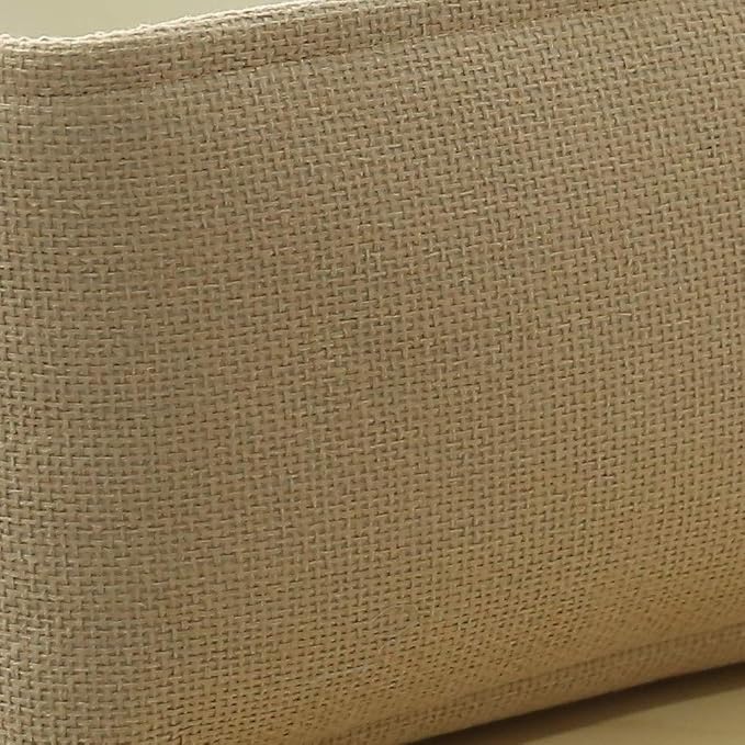 TheWarmHome Decorative Basket Rectangular Small Storage Basket Fabric Storage Bin Organizer Basket with Handles for Clothes Storage (Beige, 11.8L×7.9W×5.2H inch) - Image 9