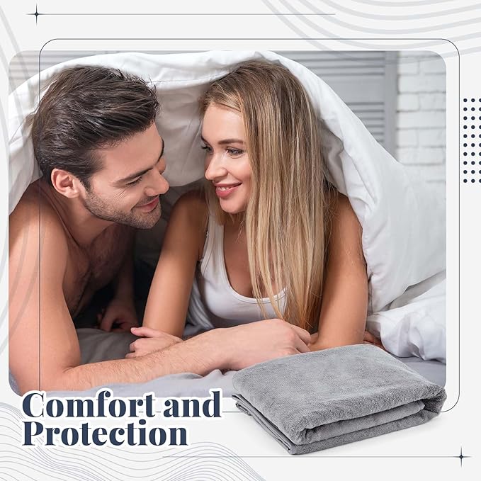 1 Pcs Waterproof Mat Reusable Stainproof Blanket Quiet Easy Use Mattress Protector for Multi Functional Bed Sheet (52 x 82 in,Grey)