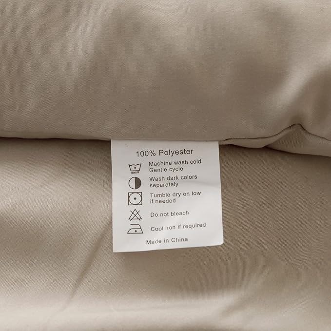 ROSGONIA Comforter Full Size for Girls Boys Teens Oatmeal, 3pcs (1 Boho Comforter & 2 Pillowcases), Lightweight Dorm Bedding Soft All Season Bed Set