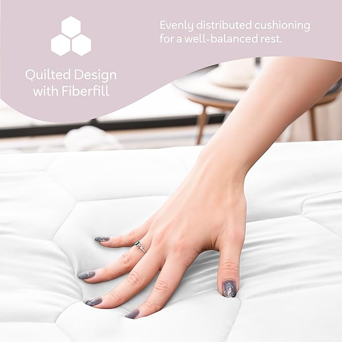 Hearth & Harbor Twin XL Size Quilted Fitted Mattress Pad Cover, 100% Waterproof Mattress Protectors, College Dorm Room Essentials, Deep Pocket Fitted Mattress Cover 8" - 21", White