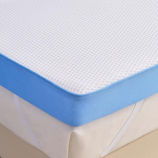 Extra Firm Mattress Topper TwinXL Size, 3 Inch Firm High Density Memory Foam Bed Topper for Back Pain Relief, College Dorm, Gel Bamboo Charcoal Infused Cooling Mattress, Washable Cover CertiPUR-US