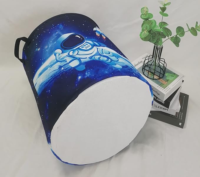 MAIZMZ Kids Hamper Baby Storage Bins Organizer Gift Toy Box Waterproof Laundry Basket Large Canvas Collapsible Chest for Home Boys Room Decor - Image 5
