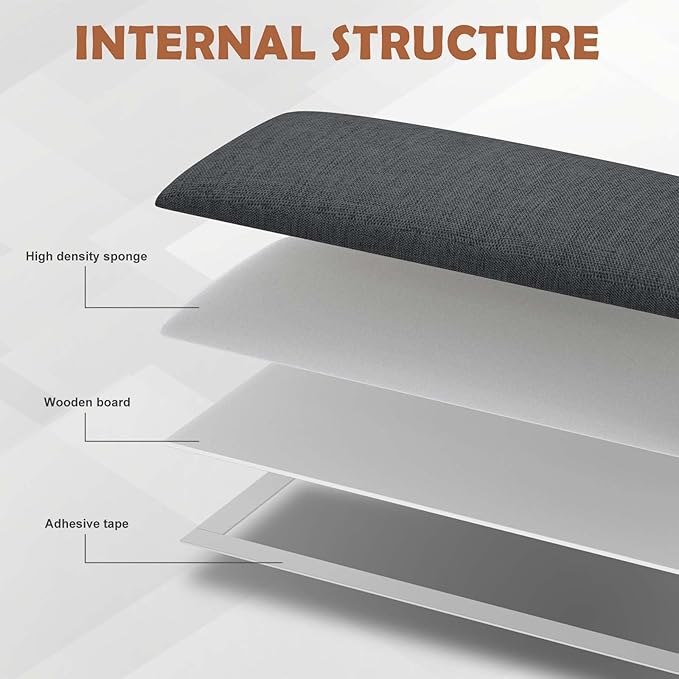 IFNOW Upholstered Wall Mounted Headboard, 3D Soundproof Wall Panels Peel and Stick for King Size, Reusable and Removable Tufted Bed Headboard in Black (12 Panels, 10" x 24")