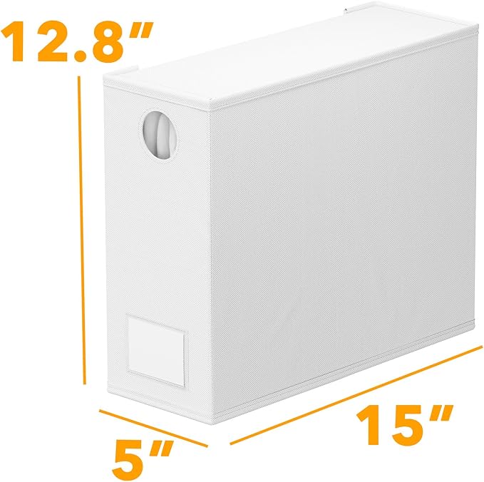 SpaceAid 6 Pack Bed Sheet Organizers and Storage, Foldable Sheet Organizer with Window for Linen Closet, Set Folder Keeper for Queen & King Size Bedding Storage (White) - Image 7