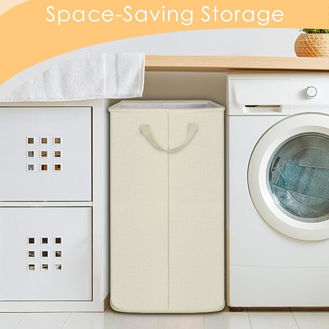 SNIGJAT Large Laundry Hamper, Tall Laundry Hamper with Sturdy Handles, Hampers for Laundry, Rectangular Dirty Clothes Hamper for Bedroom, Extra Large Laundry Basket for Clothes Toys, 80 L - Image 5