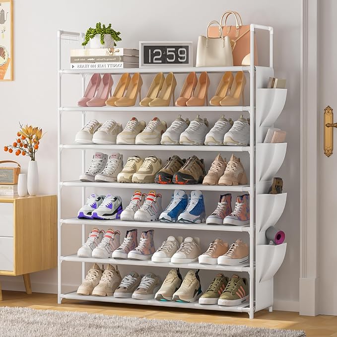 OYREL Shoe Rack 7 Tier Shoe Organizer Shoe Storage 28-35Pairs Shoe Rack for Closet Shoe Rack Organizer Entryway Shoe Holder Space Saving Shoe Shelf Shoe Stand Large Tall Shoe Tower Garage - Image 5