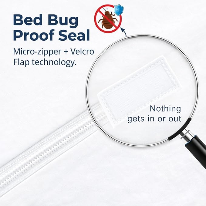Guardmax Jersey Knitted Mini Crib Size Zippered Mattress Encasement - Waterproof & Bed Bug Proof Mattress Protector - Comfortable, Soft, and Noiseless Zippered Bedding - Dust Mite Proof (24 x 38 x 3)