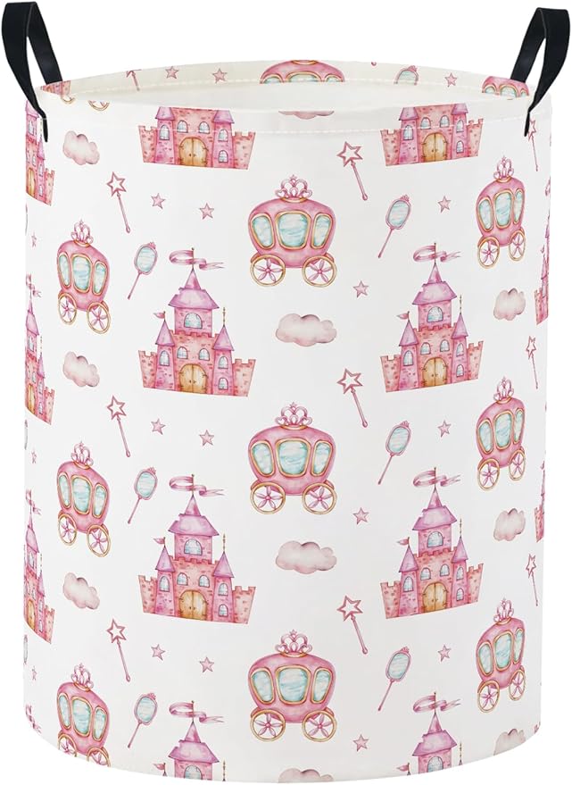 Baby Laundry Basket Baby Nursery Hamper Kids Laundry Basket Toy Storage Bin for Boys Room Decor Gift Baskets for Bedroom Bathroom(Castle) by TIBAOLOVER
