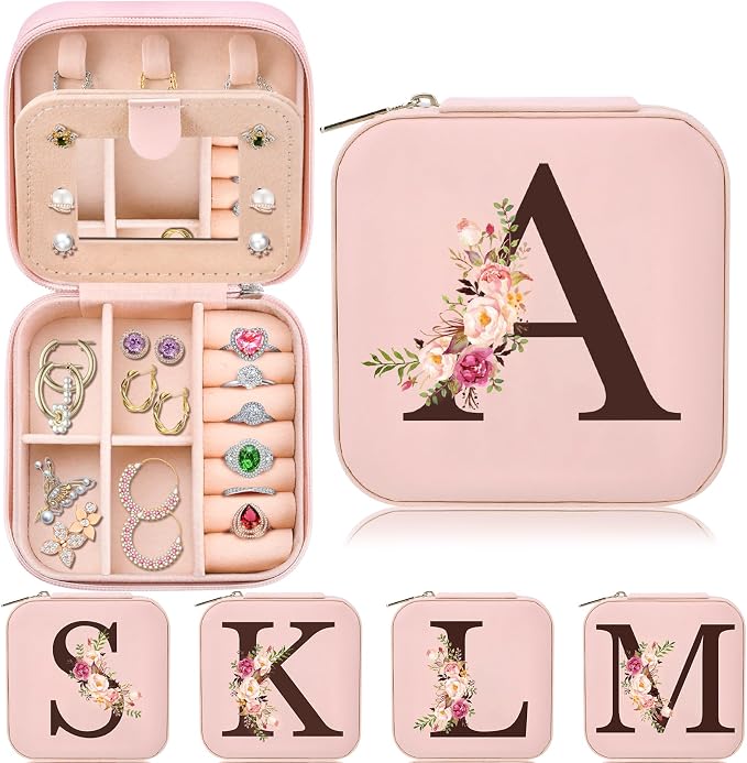 Mothers Day Mom Gifts for Wife Daughter - Stocking Stuffers for Teens Women - Teen Girl Gifts Trendy Stuff Travel Jewelry Box Case Organizer Personalized Christmas Birthday Gift Easter Basket Stuffers by Inngeroo