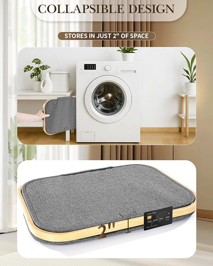 Laundry Hamper with Wheels, 75L Large Clothes Hamper with Removable Inner Bag, Collapsible Dirty Clothes Basket for Dorm, Rolling Dirty Clothes Basket for, Bedroom, Bathroom, Laundry Room - Image 5
