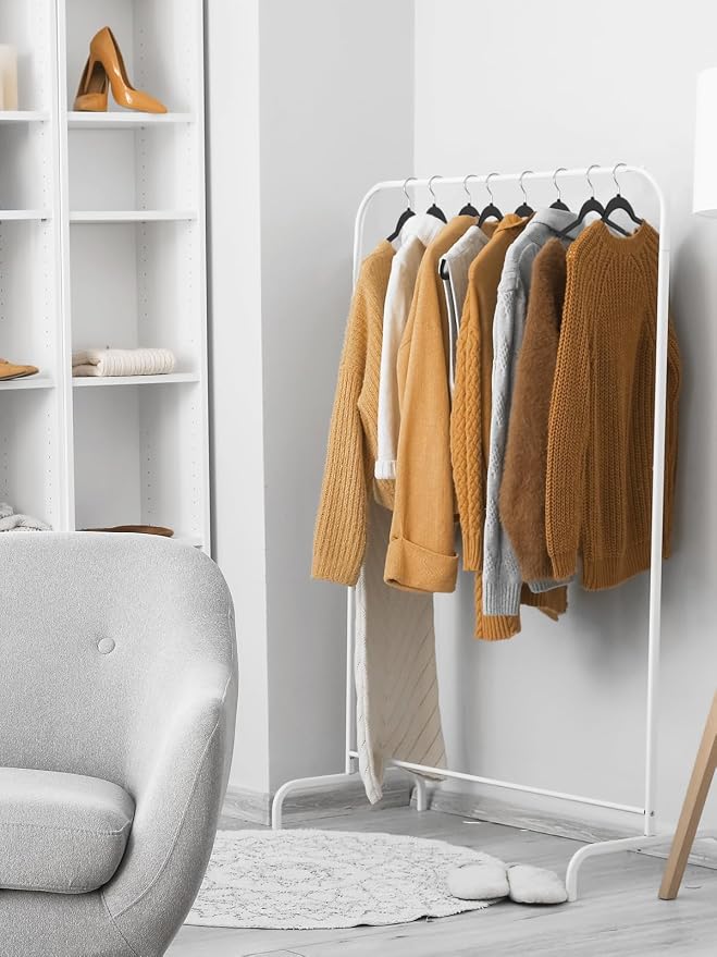 SMARTOR Heavy Duty Hangers 100 Pack, Premium Plastic Hangers for Clothes - Heavy Duty Non-Velvet Hanger with 360° Swivel Chrome Hook & Non Slip Notches - As Dress, Coats, Shirt, Jacket Hanger - Black - Image 8