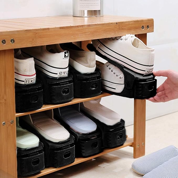 Neprock Closet Shoe Organizer,Shoe Storage Organizer Shoe Rack for Closet Organization,Shoe Slots Organizer De Zapatos Shoe Hoder Space Saver for Entryway(36 Pack)(Black) - Image 5
