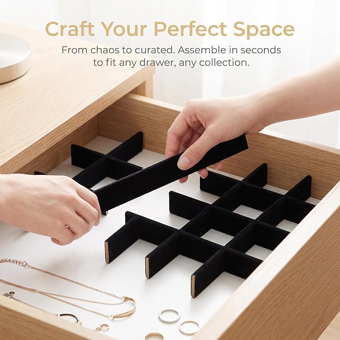 VOSAREA 1 Set Jewelry Tray Organizer Divider Jewelry Display Storage Tray Dividers for Organizing Boxes And Showcases - Image 6