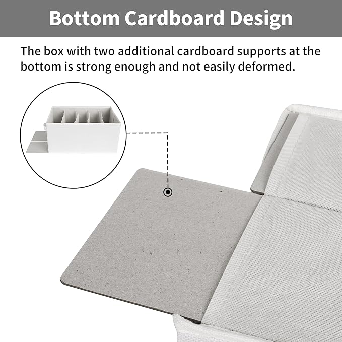 GRANNY SAYS Wardrobe Clothes Organizer, Drawer Organizers for Clothing, Closet Organizers and Storage, Organizer for Drawer, Pants, Jeans, T Shirt, Beige, 4-Pack - Image 6
