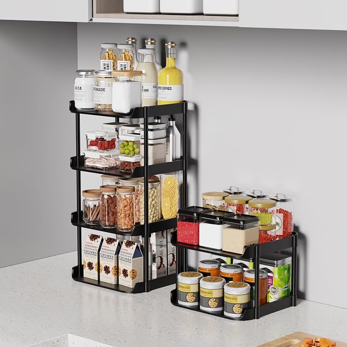 6 Tier Vertical Narrow Shoe Rack, Stackable Tall Skinny Shoerack, Compact Single Shoes Storage Tower for Slim Space, Corner Plastic Shelves, for Hallways, Entryway, Bedrooms Organizer, Black - Image 6