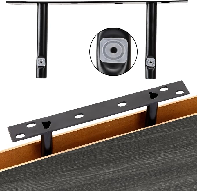 Fixwal 15.8in Floating Shelves, Rustic Wood Finish Wall Shelves Set of 4, Shelves for Wall Decor, with Invisible Brackets for Bathroom, Living Room,Bedroom and Kitchen(Gray) - Image 4