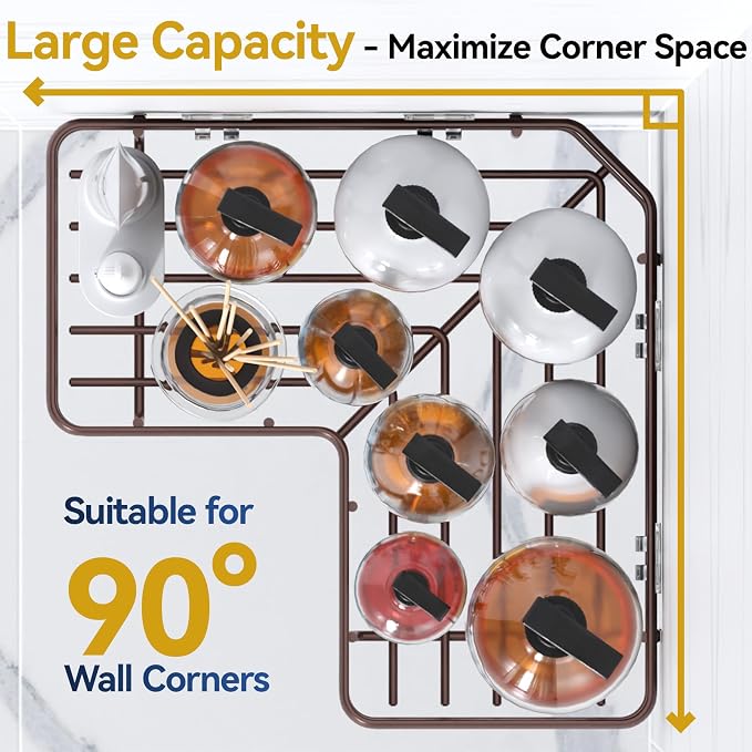 YASONIC Shower Caddy Corner, 3-Pack Adhesive Rustproof Stainless Steel Shower Shelves with Soap Holder, No Drilling Shower Organizer Corner for Dorm, Renters Bathroom, Bronze - Image 3