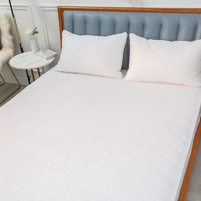 Waterproof California King Mattress Protector Cal King Soft Soft Bamboo Viscose Terry Matressprotector Quiet Breathable Fitted Matress Cover