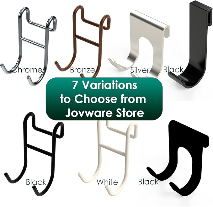 Shower Caddy Hook Helmet Fence Hooks Hook Caddy Hooks for Hanging Wires Hooks for Wire Shelves Heavy Duty Rustproof Hook Utility Hooks 4 Pack Silver - Image 6