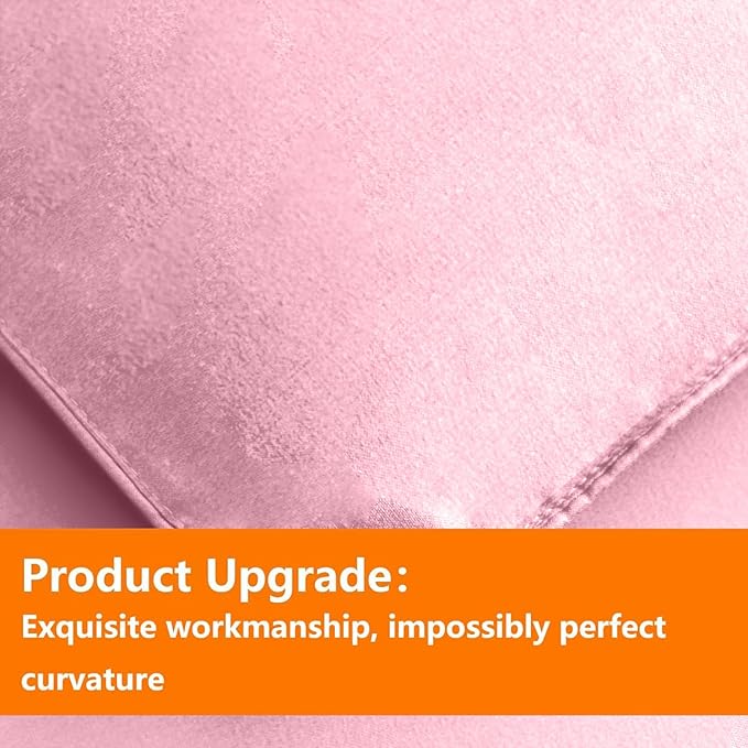 TAIMIT Pink Queen Size Comforter Set - 7 Pieces, Bed in a Bag Bedding Sets with All Season Soft Quilted Warm Fluffy Reversible Comforter,Flat Sheet,Fitted Sheet,2 Pillow Shams,2 Pillowcases