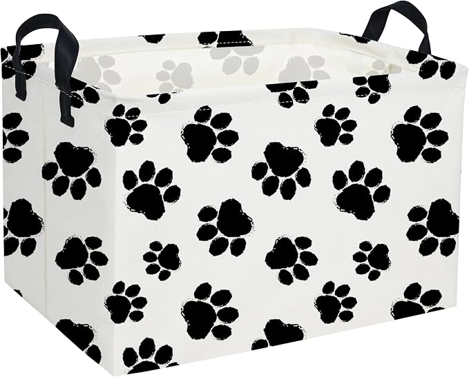 Rectangular Dog Baskets Gift Bins Empty Kids Storage Basket Baby Boy Basket Kids Dog Toy Storage Bin Organizer Box Room Decor for Home(Dog Bins) by DDBASKET