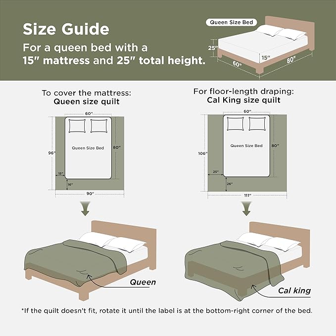 Bedsure California King Comforter Set - 7 Pieces Reversible Sage Green Bedding, California King Size Bed Set for All Seasons, Bed in a Bag with Down Alternative Comforter, Sheets, Pillowcases & Shams