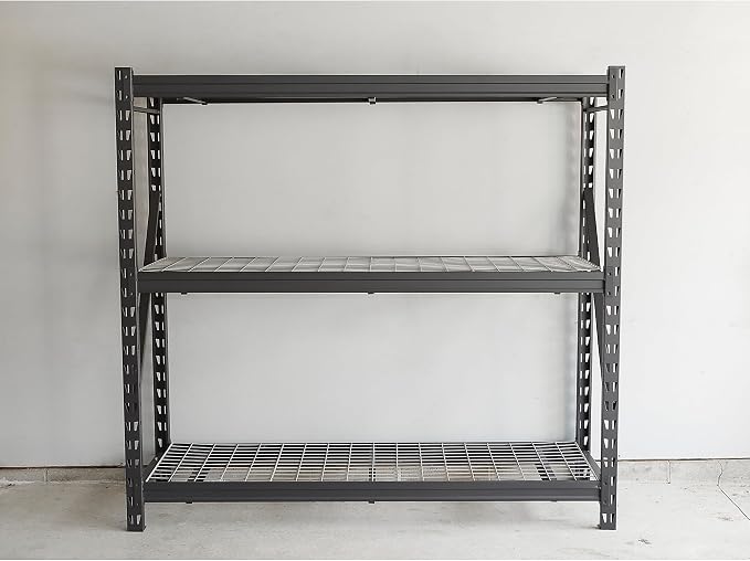 Ironton Industrial Shelving Rack, 3 Storage Shelves Steel Construction 3-Tier Rack with 2000-Lb Load Capacity Per Shelf, Garage Storage Rack - Image 8