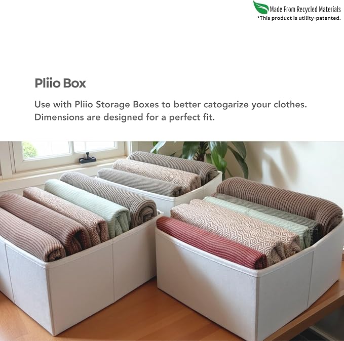 7 Pcs PLIIO Medium Filers, Foldable Clothes Organizer, Space-Saving Closet and Suitcase solution, Wrinkle-Free Storage Solution for Home and Travel, Wardrobe Organizer and Clothes Folder - Image 5