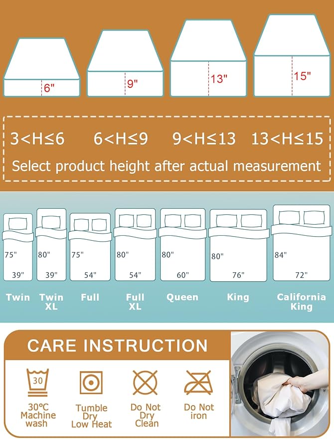 Bedecor Zippered King Mattress Protector Cover for 10"-13" Depth Mattress,Fully Encased Liquid Proof Urine Pee Protection Breathable Smooth Incontinence Pet Baby Potty Training