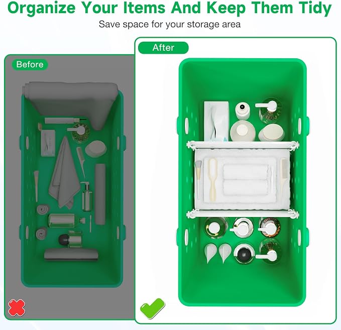 2PCS Divider Tray for Bogg Bag X Large - Divide Space and Organizer Bags - Beach Bag Accessories (White) - Image 5