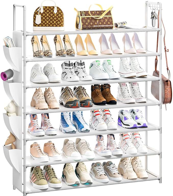 OYREL Shoe Rack 7 Tier Shoe Organizer Shoe Storage 28-35Pairs Shoe Rack for Closet Shoe Rack Organizer Entryway Shoe Holder Space Saving Shoe Shelf Shoe Stand Large Tall Shoe Tower Garage by OYREL