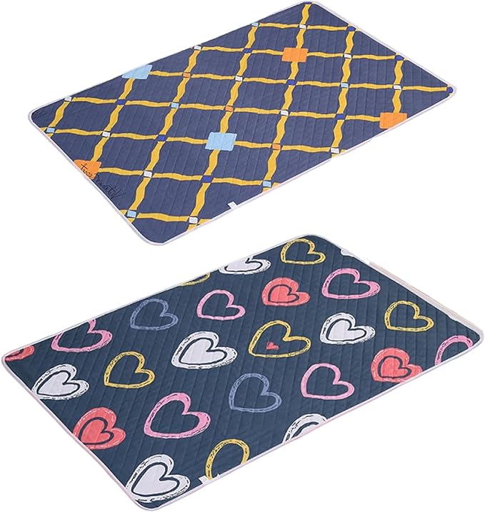 2 PCS Waterproof Mattress Pad, Bed Pads Washable Waterproof, Reusable Pads and Bed Pads, Washable and Reusable Mattress, 27.5 * 35.5 inch
