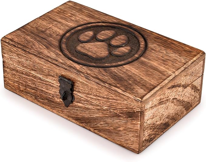 Kaizen Casa Jewellery Box Paw Design-Trinket Box Ladies-Jewellery Multipurpose Treasure Chest Keepsake Organizer Size- 8" x 5" x 3",| Decorative Storage Bin by KaizenCasa