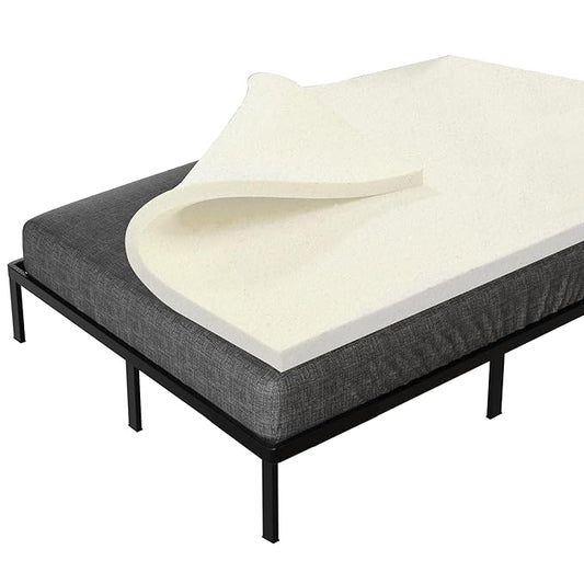 Treaton, 2-Inch High Density Medium Firm Foam Mattress Topper, CertiPUR-US Certified for Superior Comfort and Support, Twin, Green