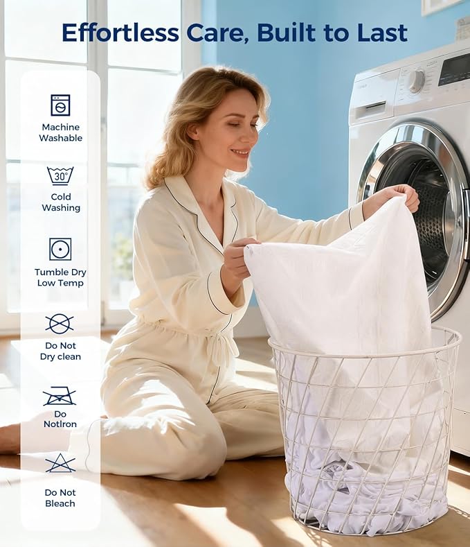 Waterproof Mattress Protector Twin XL, Soft Breathable Mattress Pad with Deep Pocket 8"-21", Noiseless 3D Air Fabric Cooling Mattress Cover for Bed, Machine Washable, White