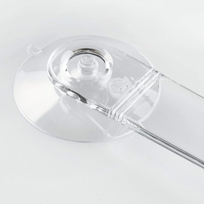 iDesign 22300 Plastic Plastic Suction Squeegee with Storage Hook Shower, Window, and Mirror Accessory for Master, Guest, Kids' Bathroom Cleaning, 12" x 10", Clear - Image 4