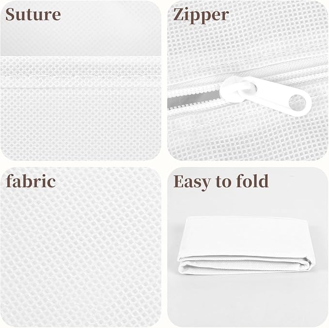 Drawer Organizer Clothes, 16 Pack Dresser Organizer Bins, Foldable Closet Organizers and Storage Fabric Dresser Bins, Shallow Drawer Dividers for Clothing, Underwears, Socks, Tie - Image 5