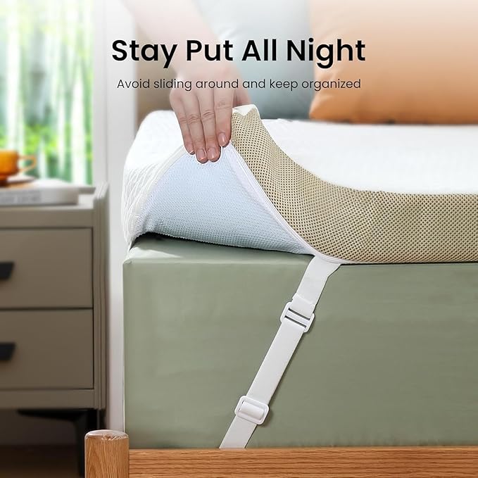 Marsail Twin XL Mattress Topper, 3 Inch Cooling Memory Foam Gel Infused with Soft Cover, CertiPUR-US and Oeko-TEX Certified, Suitable for Sofa, RV, Camping