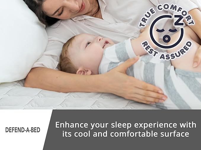 Defend-A-Bed Deluxe Quilted Waterproof Mattress Protector, Full